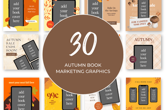 Download Autumn Book Marketing Canva Templates - Template Collection