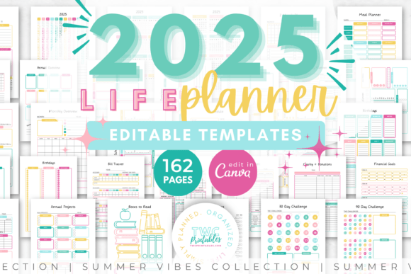 Download 2025 Planner Canva Templates | SUMMER - Template Collection