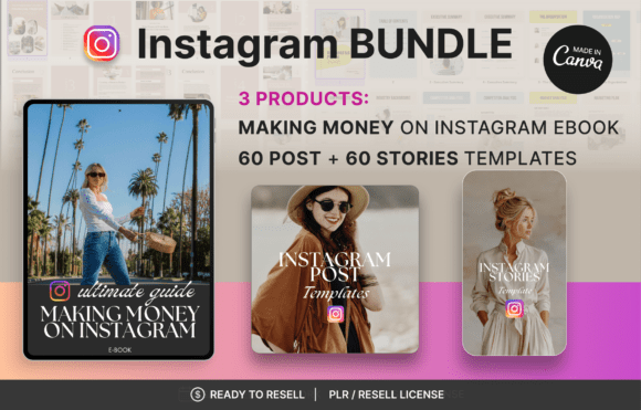 Download Instagram Bundle - 3 Canva Templates - Template Collection