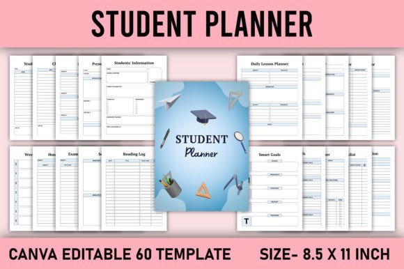 Download Student Planner Canva Template - Template Collection