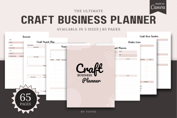 Download Craft Business Planner: Canva Template - Template Collection