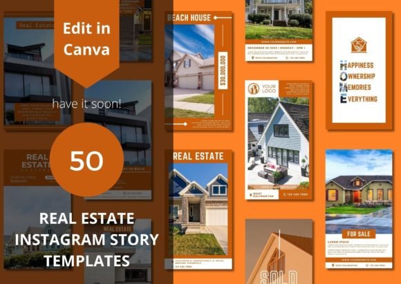 Download Real Estate Story Canva Templates - Template Collection