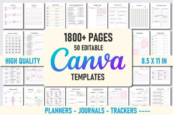 Download 50 Editable Canva Planners Template - Template Collection
