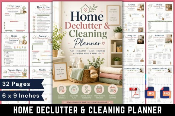 Download Home Declutter &amp; Cleaning Planner - Declutter Collection