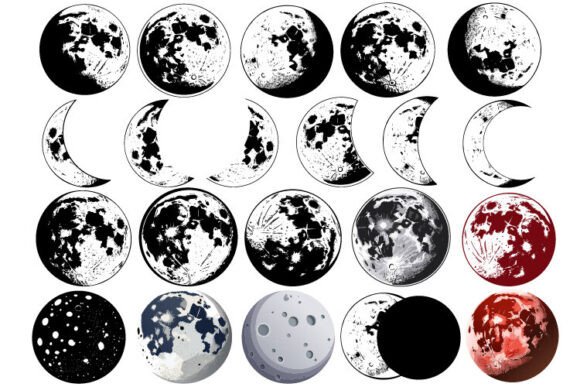 Download Moon Vector - Moon Collection