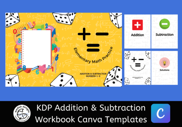Download Math Workbook Cover Canva Templates: Set One - Template Collection