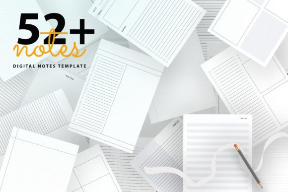 Download Digital Notes Template Bundle Pack - Template Collection