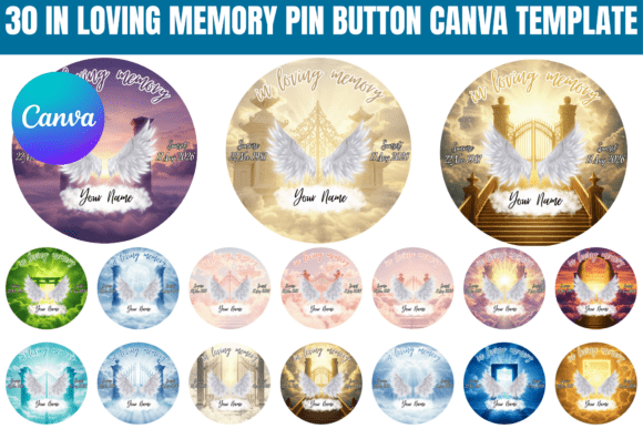 Download 30 in Loving Memory Pin Button Template - Template Collection
