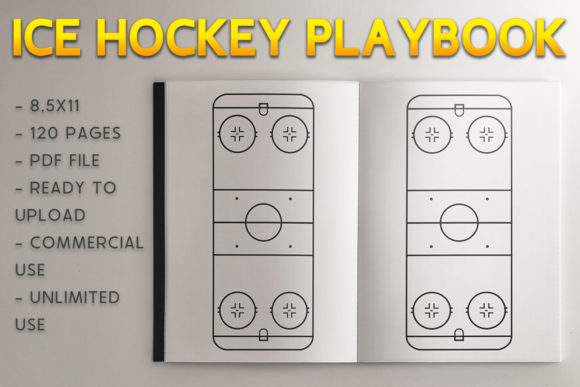 Download Ice Hockey Playbook | KDP Template - Template Collection