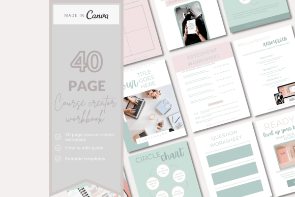 Download Canva Online Course Workbook Templates - Template Collection