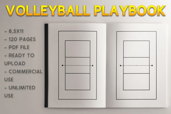 Download Volley Ball Playbook | KDP Template - Template Collection