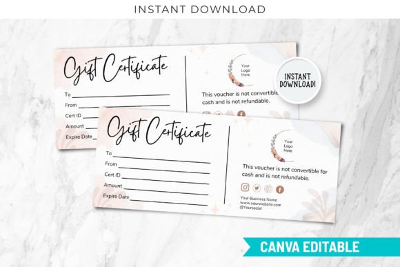 Download Gift Template, Canva Certificate - Template Collection