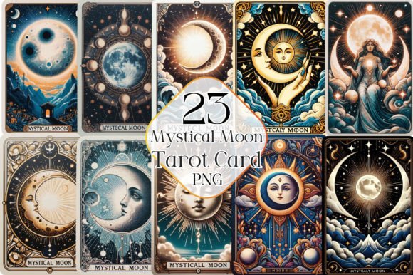 Download Mystical Moon Tarot Card Sublimation - Moon Collection