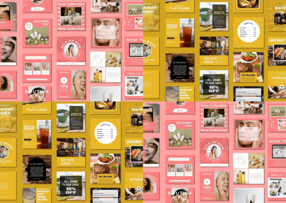 Download 120 Social Media Canva Templates Bundle - Template Collection
