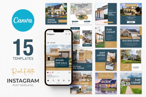 Download 15 Real Estate Instagram Post Templates - Template Collection