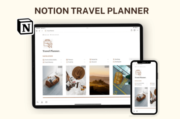 Download Notion Travel Planner, Notion Template - Template Collection
