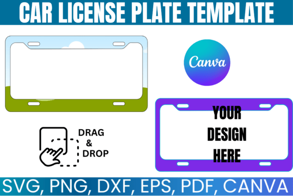 Download Car License Plate Canva Template - Template Collection