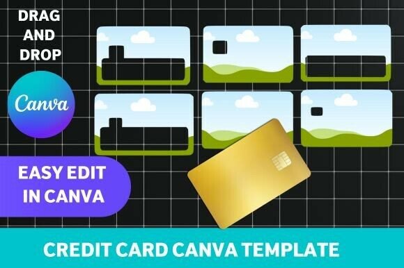 Download Credit Card Skin Canva Template - Template Collection