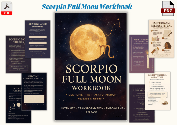 Download Scorpio Full Moon Workbook | Shadow Work - Moon Collection