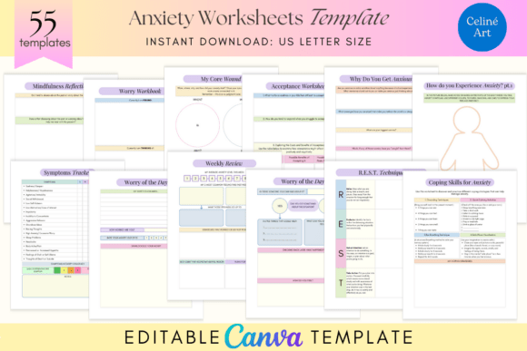 Download Anxiety Journal Template Canva Editable - Template Collection
