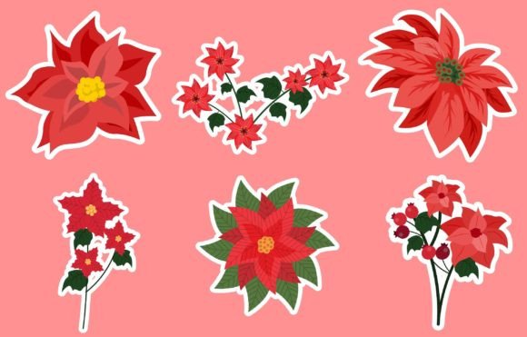 Download Journal Templates Poinsettias Sticker - Template Collection