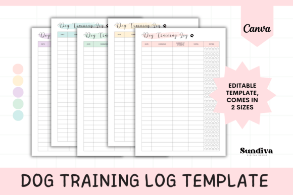 Download Editable Dog Training Log Template 4 - Template Collection
