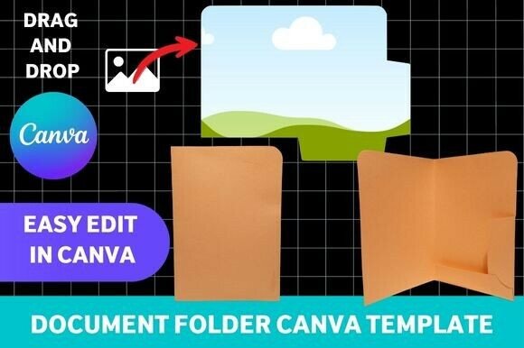 Download A4 Document Folder Canva Template - Template Collection