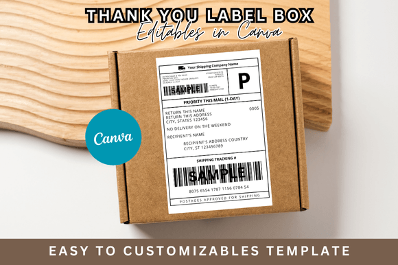 Download Editable Shipping Label Template Canva - Template Collection