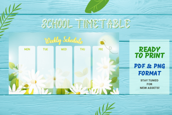 Download Spring Theme Weekly Schedule Template - Template Collection