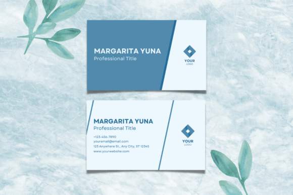 Download Ice Blue Business Card Template - Template Collection