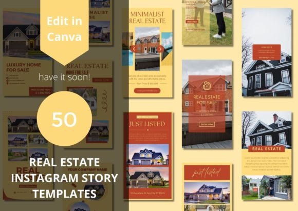 Download 50 Real Estate Story Canva Templates - Template Collection
