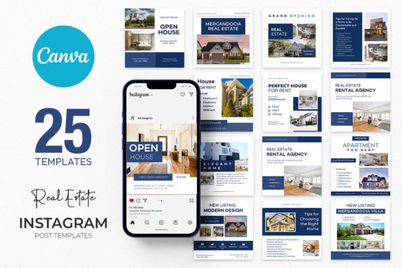 Download 25 Real Estate Instagram Canva Templates - Template Collection