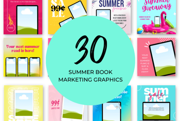 Download Summer Book Marketing Canva Templates - Template Collection