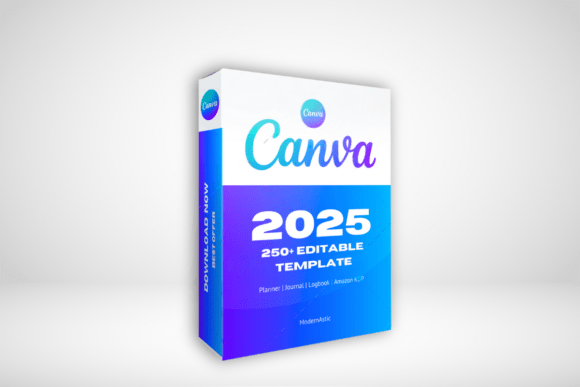 Download 250+ Editable Canva Templates | KDP 2025 - Template Collection