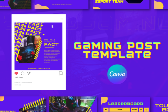 Download Gamers - Gaming Canva Post Template - Template Collection