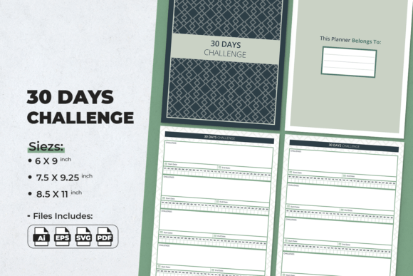 Download 30 Days Challenge | Planner Template - Template Collection