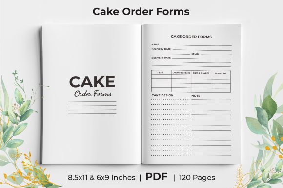 Download Cake Order Form KDP Template - Template Collection