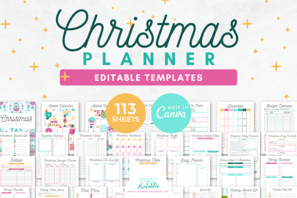 Download Christmas Planner Canva Templates - Template Collection