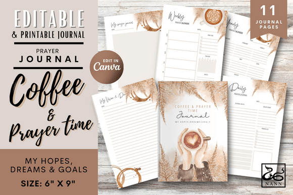 Download Coffee and Prayer Time Journal Templates - Template Collection