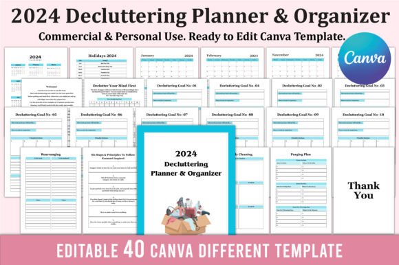 Download 2024 Decluttering Planner &amp; Organizer - Declutter Collection