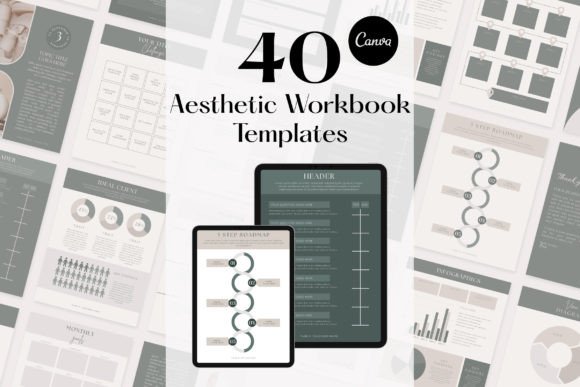 Download Aesthetic Workbook Templates | Canva - Template Collection