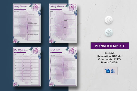 Download Daily , Weekly, Monthly Planner Template - Template Collection