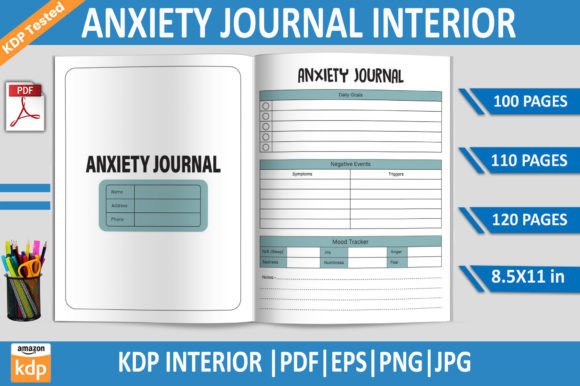 Download Anxiety Journal | KDP Interior Template - Template Collection