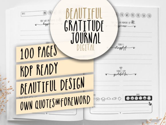 Download Gratitude Journal KDP Interior Template - Template Collection
