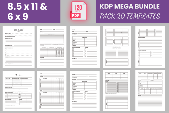 Download KDP Template Mega Bundle - Template Collection
