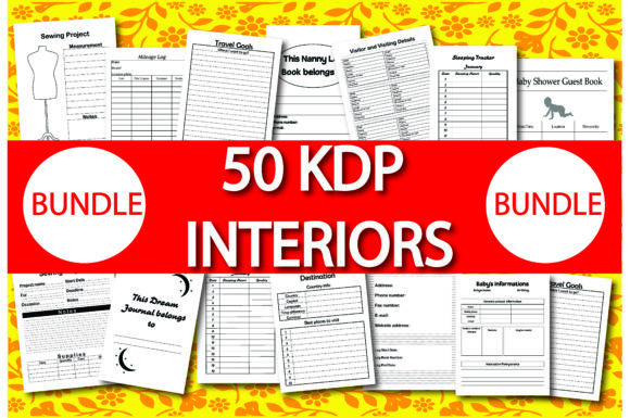 Download Bundle Pack 50 KDP Interiors - Kdp interiors Collection