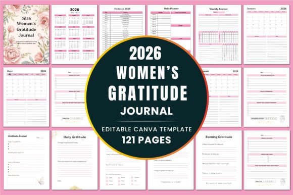 Download 2026 Women’s Gratitude Journal/Templates - Template Collection