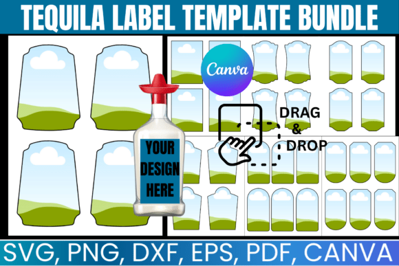 Download Tequila Label Canva Template Bundle - Template Collection