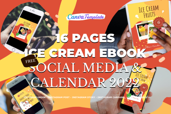 Download 16 Ice Cream EBook Canva Templates - Template Collection