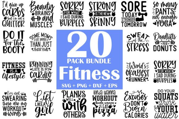Download Fitness SVG Bundle - Fitness Collection